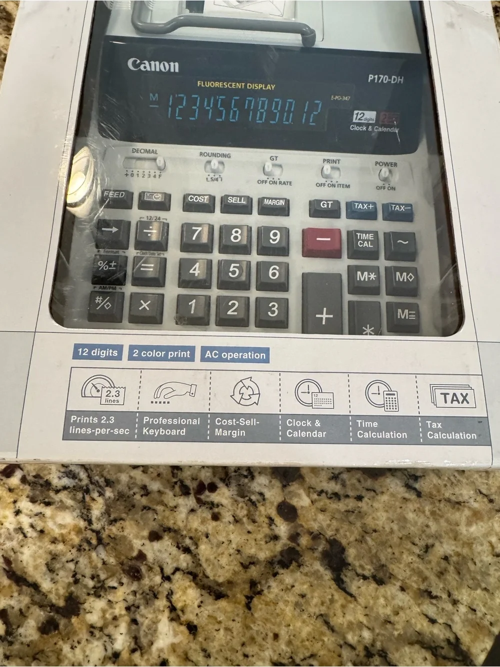 Canon desk top printing calculator P170-DH NEW